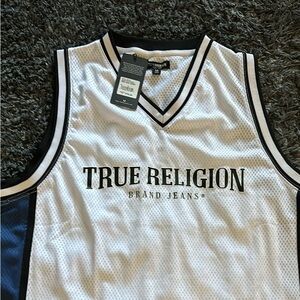 True Religion White and Black Men's Jersey